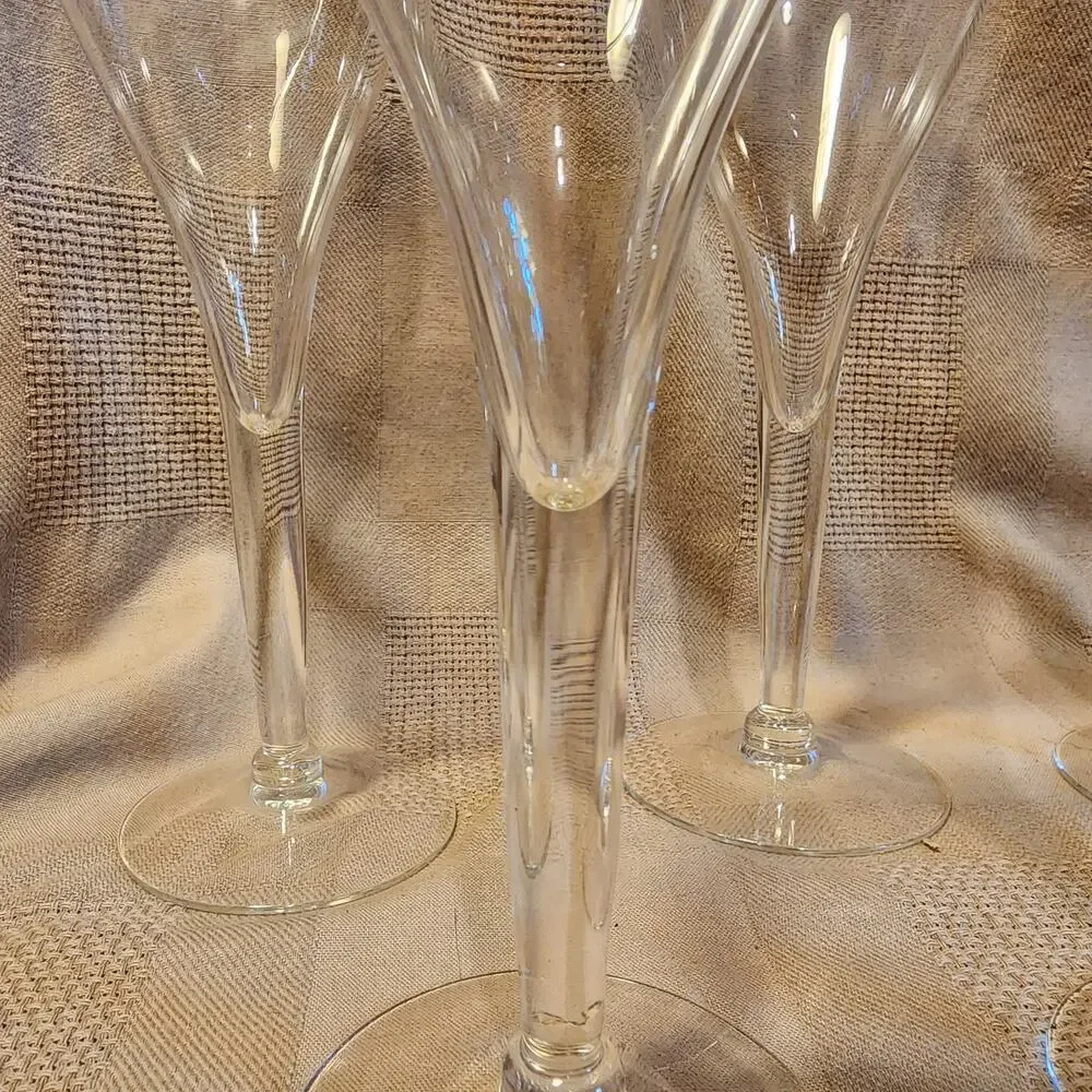 Tulip Champagne Wine Flute Toasting Glasses Set of 7
